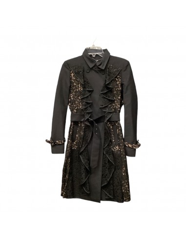 Coat Trench Coat By Bcbgmaxazria In Black, Size: S 2 - 3 jours ouvrés.