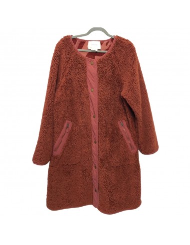 Coat Faux Fur & Sherpa By Anthropologie In Orange & Pink, Size: M une grave pollution 