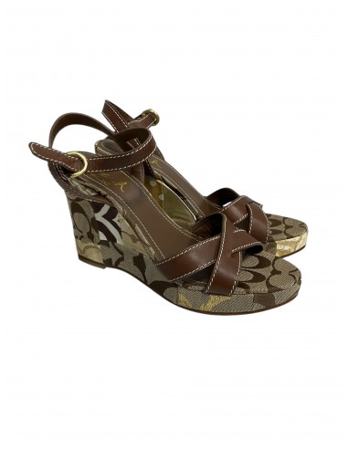 Sandals Designer By Coach In Brown, Size: 7.5 france