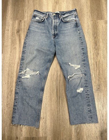 Jeans Cropped By Agolde In Blue Denim, Size: 2 votre