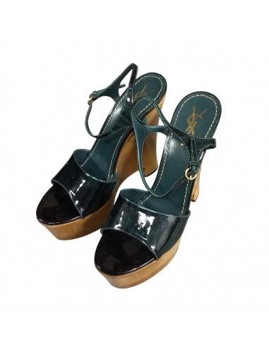 Shoes Heels Wedge By Yves Saint Laurent In Green, Size: 9.5 Par le système avancé 