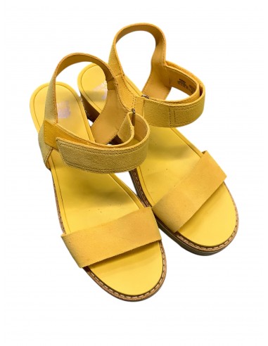 Sandals Heels Block By Sorel In Yellow, Size: 10 shop