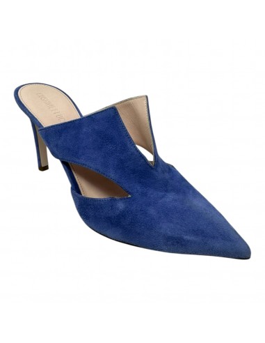 Marcel Mules With Triangle Cutouts By Cushnie et Ochs In Blue, Size: 7 Economisez 