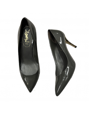 Shoes Luxury Designer By Yves Saint Laurent In Grey, Size: 7.5 paiement sécurisé