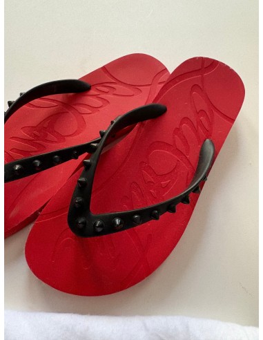 Sandals Flip Flops By Christian Louboutin In Red, Size: 6 Voir les baskets