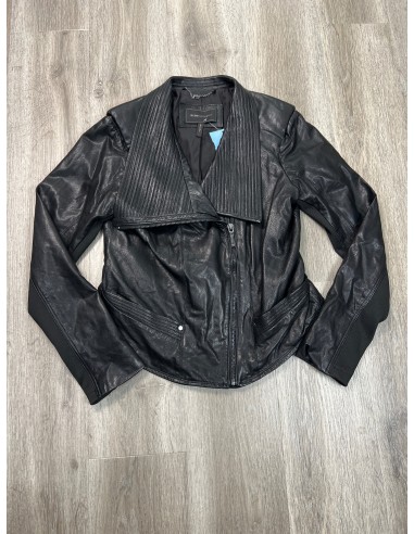 Jacket Leather By Bcbgmaxazria In Black, Size: L vente chaude votre 