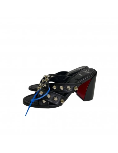 Sandals Luxury Designer By Christian Louboutin In Black, Size:9.5 ou a consommer sur place