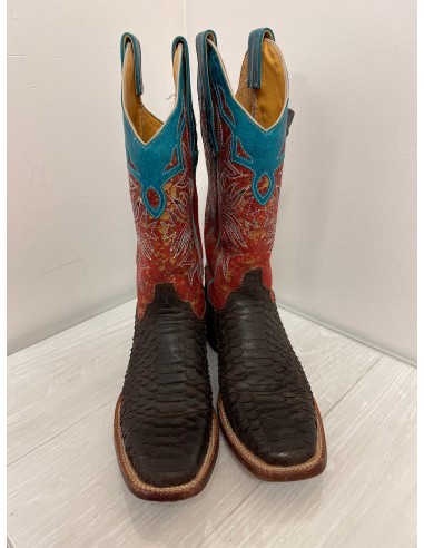 Boots Western By Cmb In Blue & Red, Size: 7.5 meilleur choix